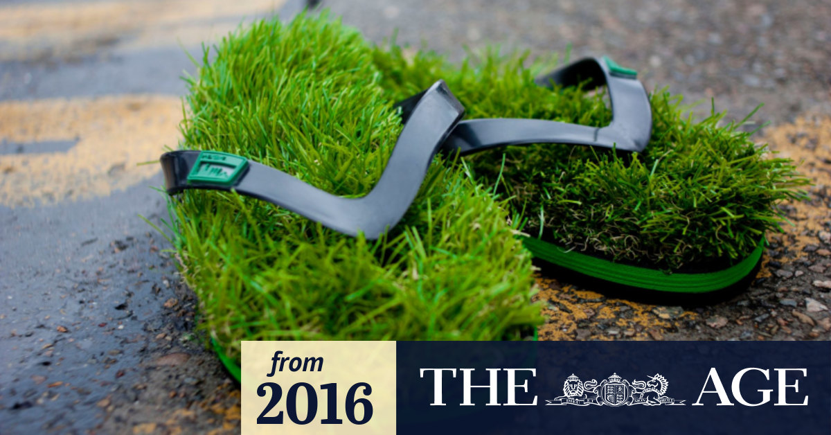 Love walking on grass Kusa flip flops are your dream Canberra